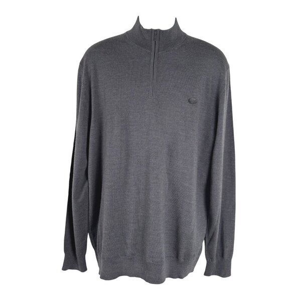 Charles Tyrwhitt New York Jets Pullover Sweater XL Merino Wool 1/4‎ Zip TP-3035 - Picture 1 of 9